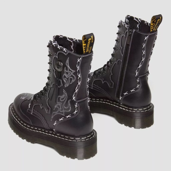 Dr. Martens Men\'s Jadon Hi LIMITED EDITION x Gothic Americana Black Wanama RARE! main image 6